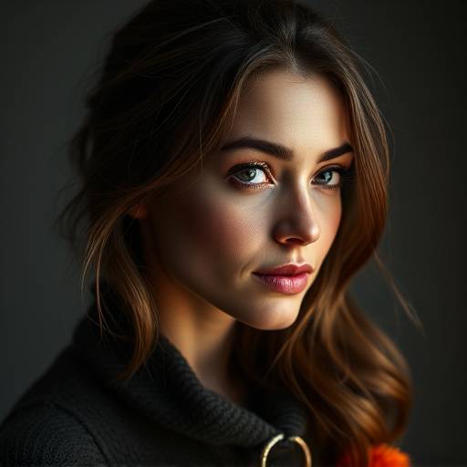 A photographer capturing a portrait during a professional photoshoot in a Seattle studio setting.