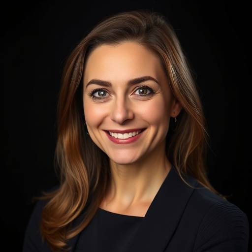 Portrait of Eleanor Vance, the Creative Director of Aurora Studios.